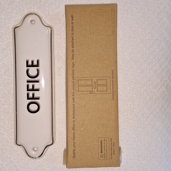 ✨️ Office door sign/wall plaque for work or home office. Ceramic. - Picture 6 of 11